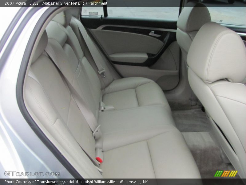 Alabaster Silver Metallic / Parchment 2007 Acura TL 3.2