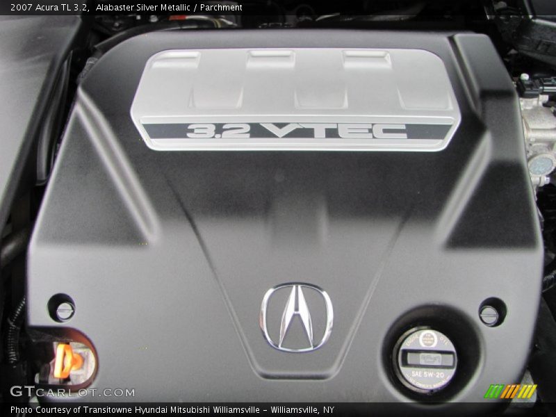 Alabaster Silver Metallic / Parchment 2007 Acura TL 3.2