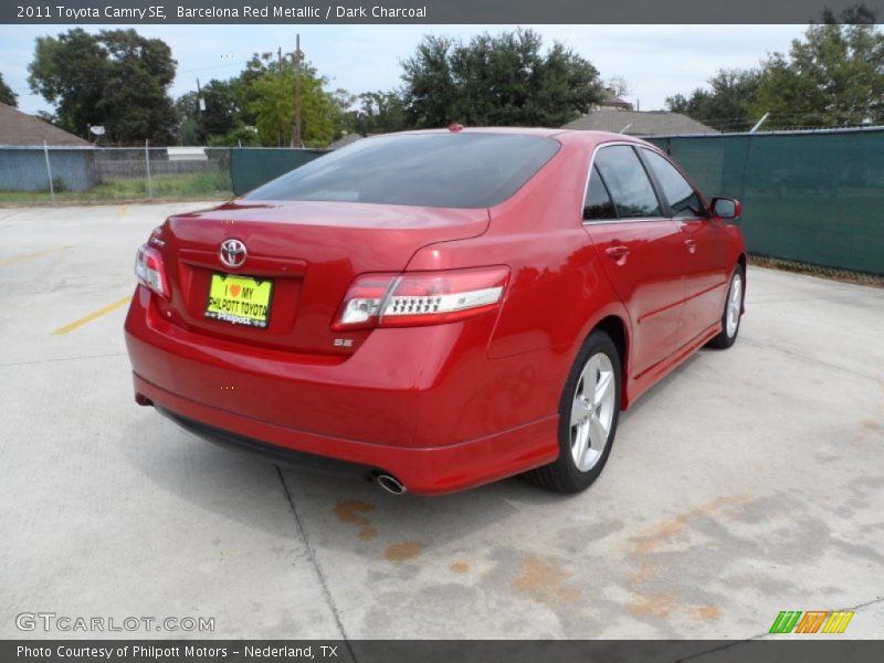 Barcelona Red Metallic / Dark Charcoal 2011 Toyota Camry SE