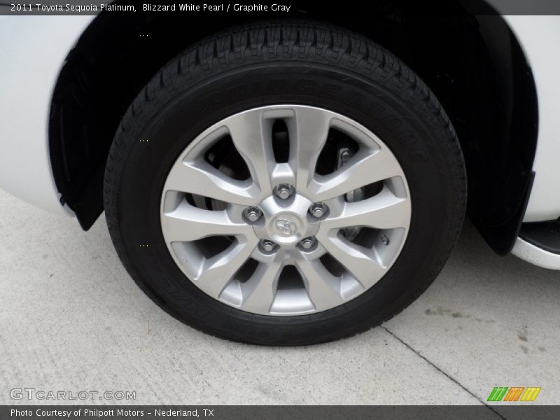 Blizzard White Pearl / Graphite Gray 2011 Toyota Sequoia Platinum