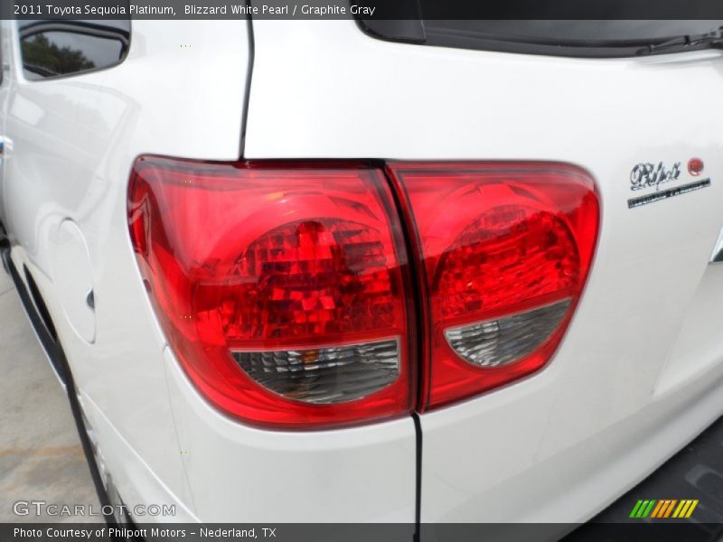 Blizzard White Pearl / Graphite Gray 2011 Toyota Sequoia Platinum