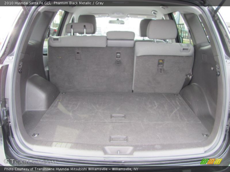 Phantom Black Metallic / Gray 2010 Hyundai Santa Fe GLS
