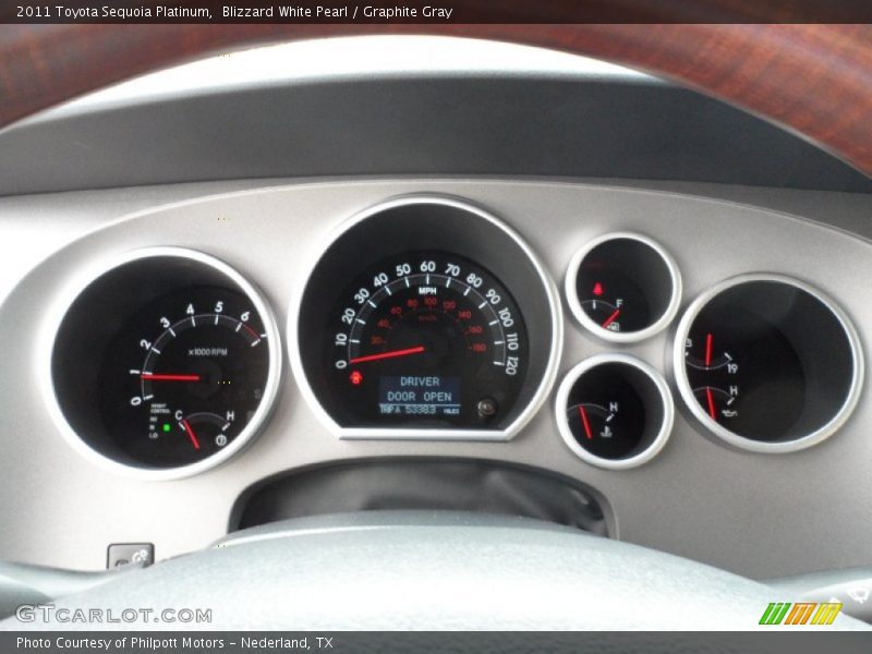  2011 Sequoia Platinum Platinum Gauges
