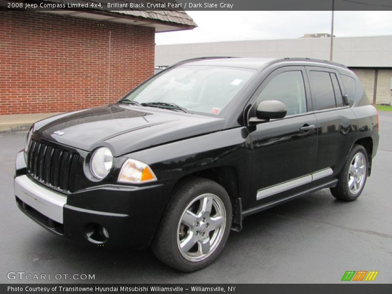 Brilliant Black Crystal Pearl / Dark Slate Gray 2008 Jeep Compass Limited 4x4
