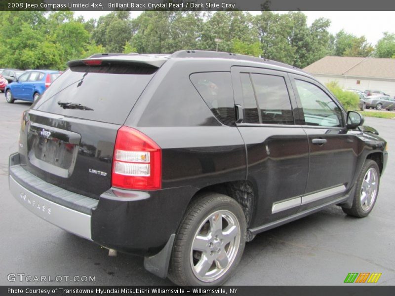 Brilliant Black Crystal Pearl / Dark Slate Gray 2008 Jeep Compass Limited 4x4