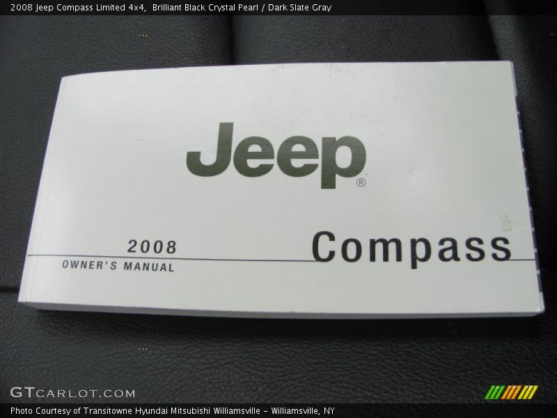 Brilliant Black Crystal Pearl / Dark Slate Gray 2008 Jeep Compass Limited 4x4