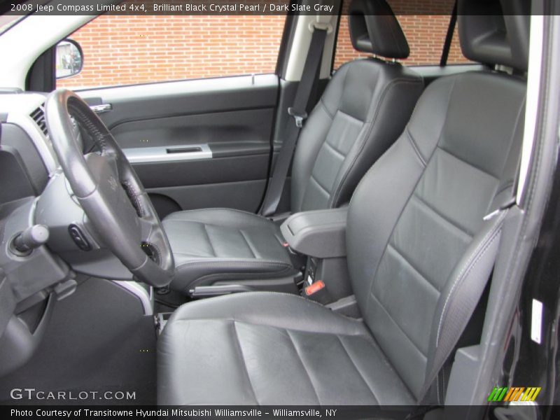 Brilliant Black Crystal Pearl / Dark Slate Gray 2008 Jeep Compass Limited 4x4