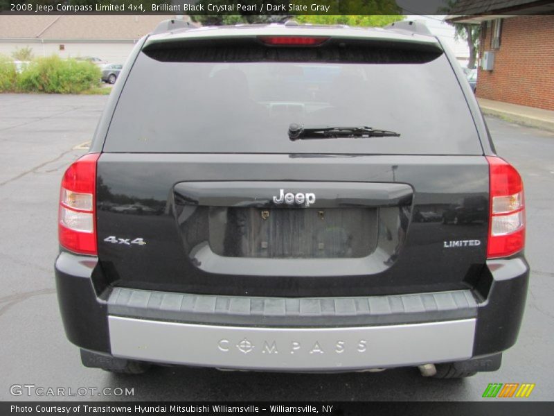 Brilliant Black Crystal Pearl / Dark Slate Gray 2008 Jeep Compass Limited 4x4