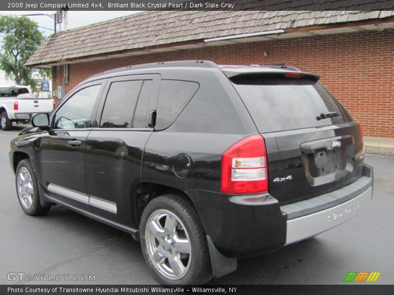 Brilliant Black Crystal Pearl / Dark Slate Gray 2008 Jeep Compass Limited 4x4