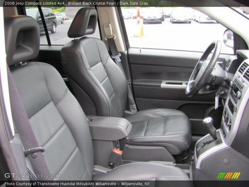 Brilliant Black Crystal Pearl / Dark Slate Gray 2008 Jeep Compass Limited 4x4