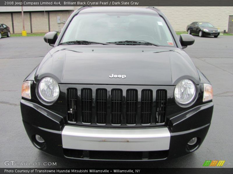 Brilliant Black Crystal Pearl / Dark Slate Gray 2008 Jeep Compass Limited 4x4