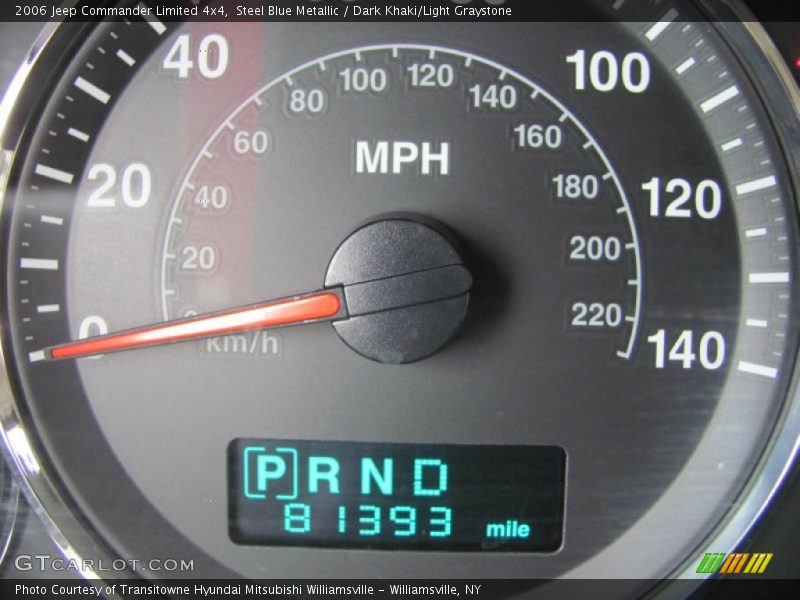Steel Blue Metallic / Dark Khaki/Light Graystone 2006 Jeep Commander Limited 4x4