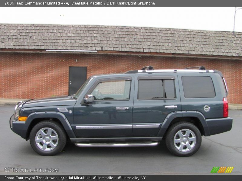 Steel Blue Metallic / Dark Khaki/Light Graystone 2006 Jeep Commander Limited 4x4
