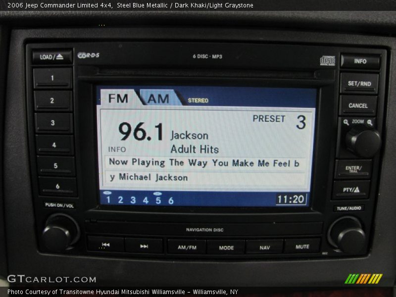 Steel Blue Metallic / Dark Khaki/Light Graystone 2006 Jeep Commander Limited 4x4