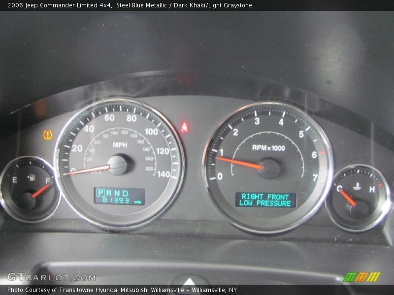 Steel Blue Metallic / Dark Khaki/Light Graystone 2006 Jeep Commander Limited 4x4