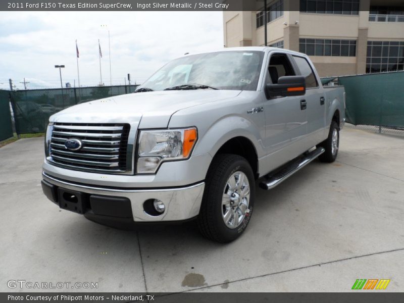 Ingot Silver Metallic / Steel Gray 2011 Ford F150 Texas Edition SuperCrew
