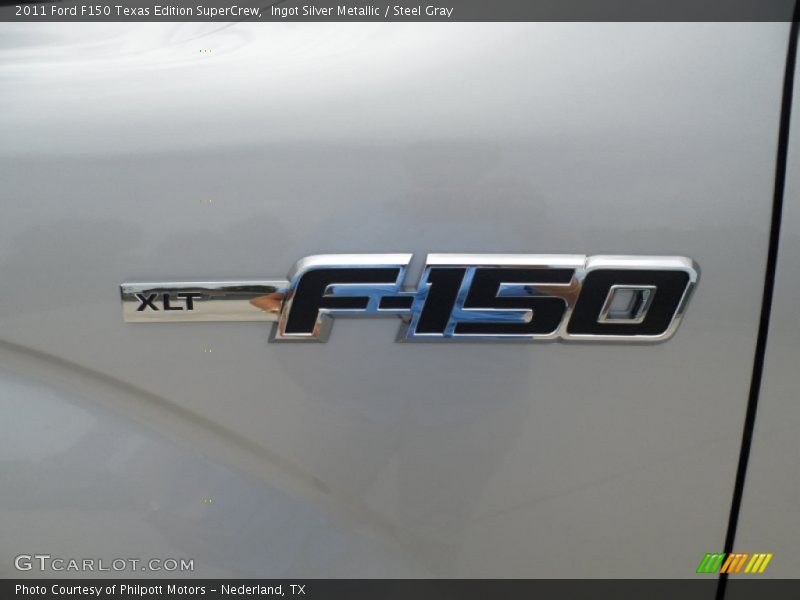 Ingot Silver Metallic / Steel Gray 2011 Ford F150 Texas Edition SuperCrew