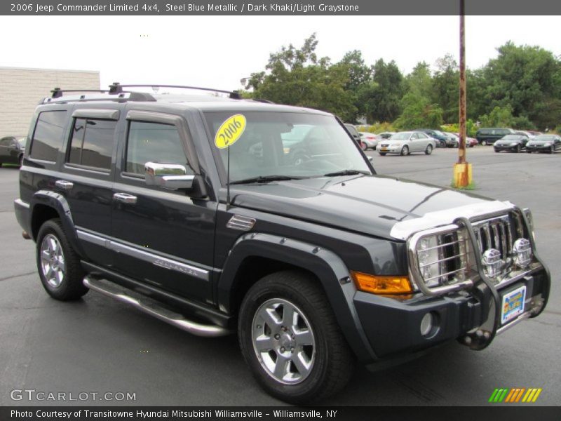 Steel Blue Metallic / Dark Khaki/Light Graystone 2006 Jeep Commander Limited 4x4