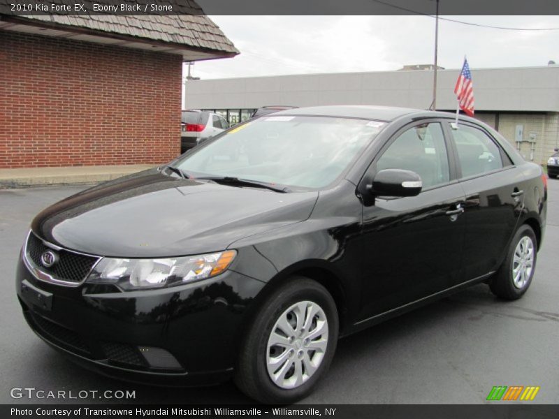 Ebony Black / Stone 2010 Kia Forte EX