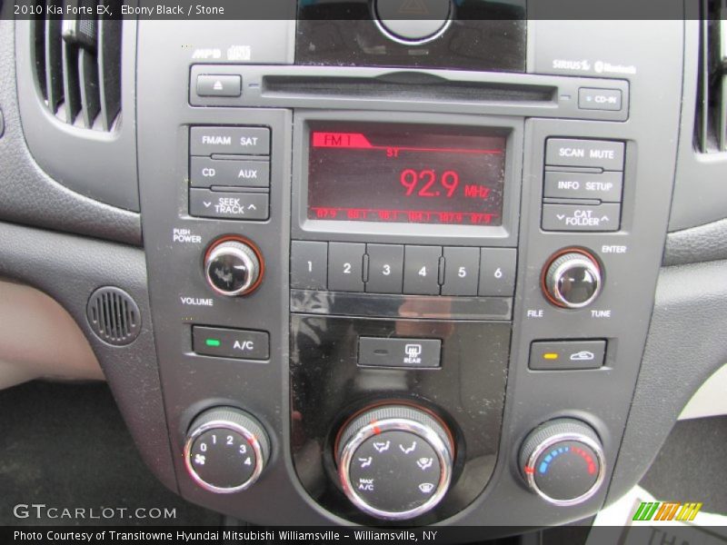 Ebony Black / Stone 2010 Kia Forte EX