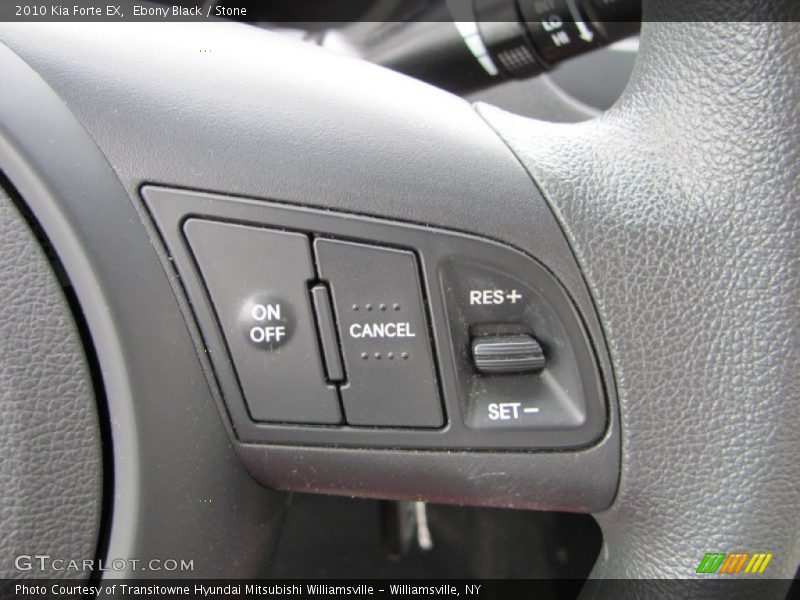 Ebony Black / Stone 2010 Kia Forte EX