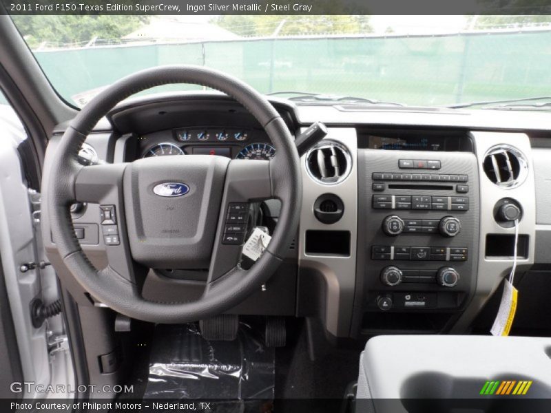 Ingot Silver Metallic / Steel Gray 2011 Ford F150 Texas Edition SuperCrew