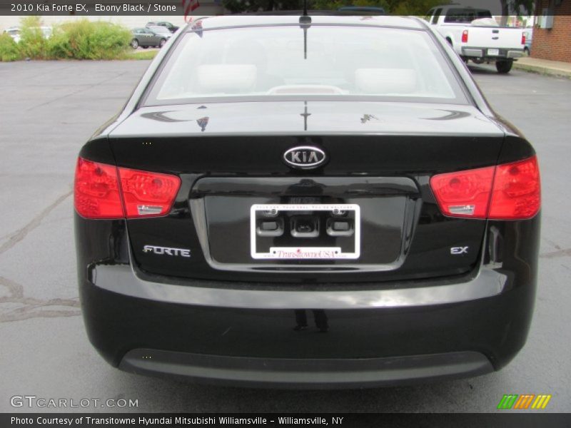 Ebony Black / Stone 2010 Kia Forte EX