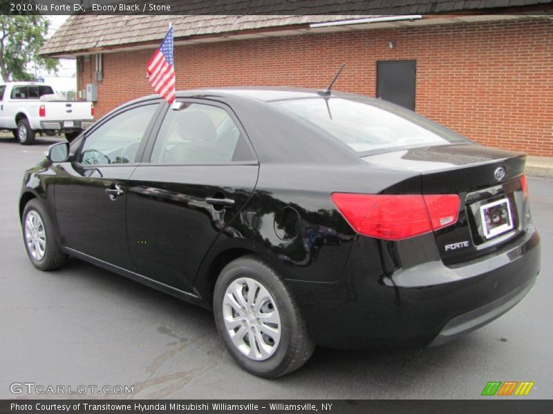 Ebony Black / Stone 2010 Kia Forte EX
