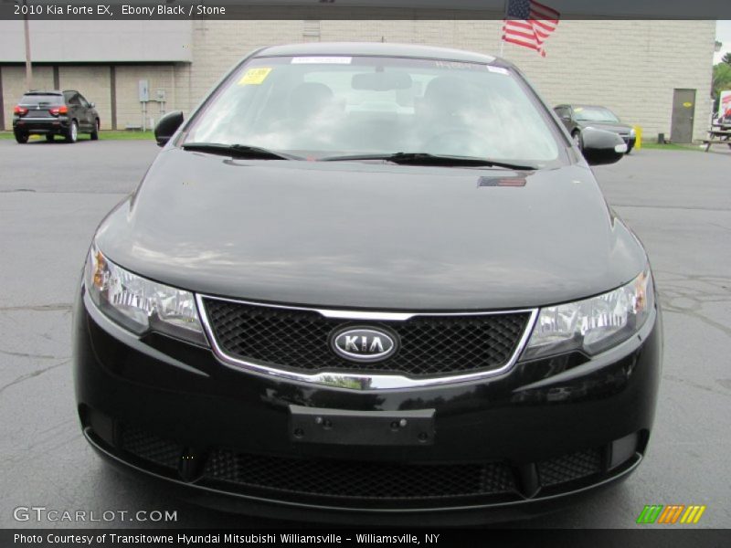 Ebony Black / Stone 2010 Kia Forte EX