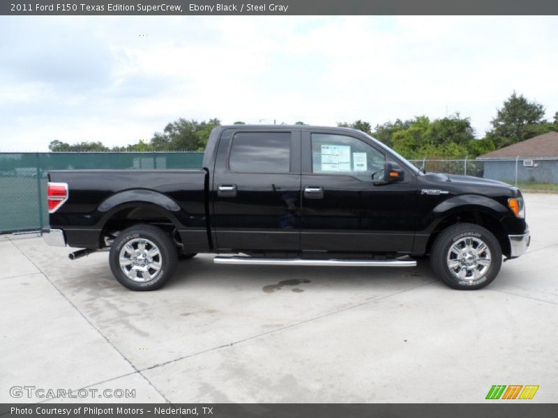 Ebony Black / Steel Gray 2011 Ford F150 Texas Edition SuperCrew