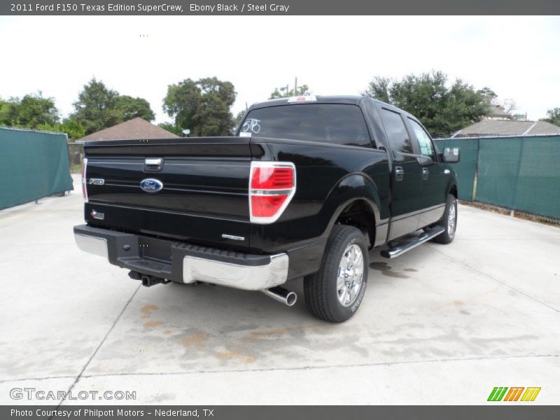 Ebony Black / Steel Gray 2011 Ford F150 Texas Edition SuperCrew