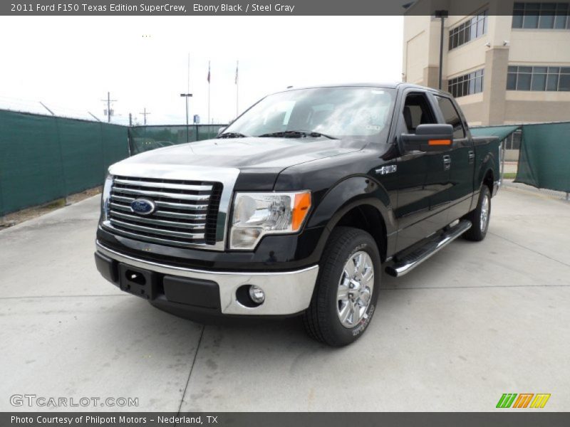 Ebony Black / Steel Gray 2011 Ford F150 Texas Edition SuperCrew