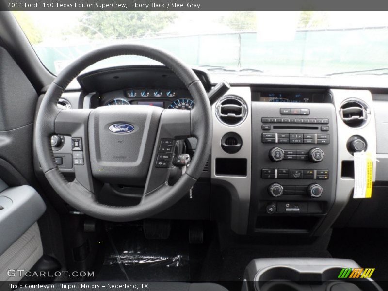 Ebony Black / Steel Gray 2011 Ford F150 Texas Edition SuperCrew