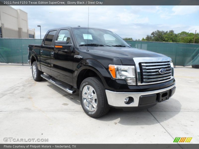 Ebony Black / Steel Gray 2011 Ford F150 Texas Edition SuperCrew