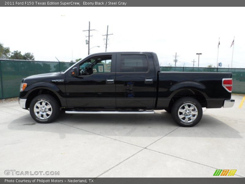 Ebony Black / Steel Gray 2011 Ford F150 Texas Edition SuperCrew