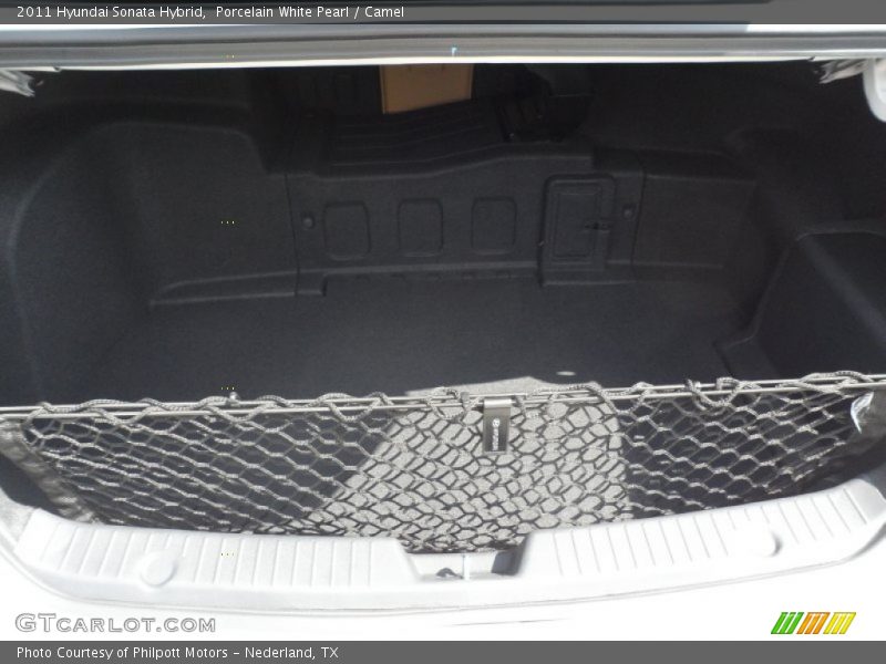 Porcelain White Pearl / Camel 2011 Hyundai Sonata Hybrid