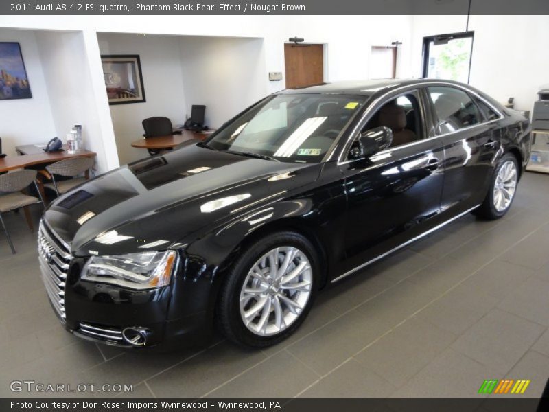 Phantom Black Pearl Effect / Nougat Brown 2011 Audi A8 4.2 FSI quattro