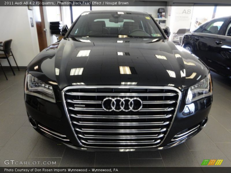Phantom Black Pearl Effect / Nougat Brown 2011 Audi A8 4.2 FSI quattro