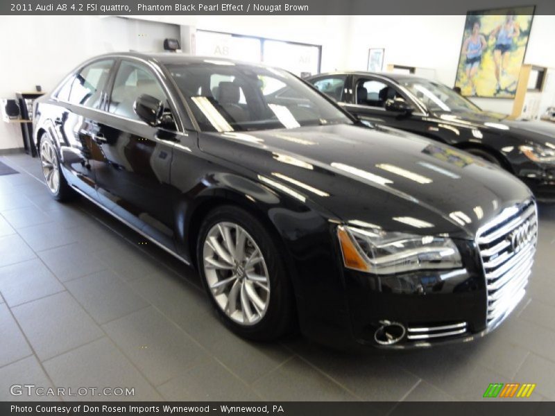 Phantom Black Pearl Effect / Nougat Brown 2011 Audi A8 4.2 FSI quattro