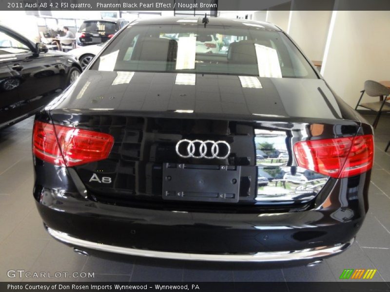 Phantom Black Pearl Effect / Nougat Brown 2011 Audi A8 4.2 FSI quattro