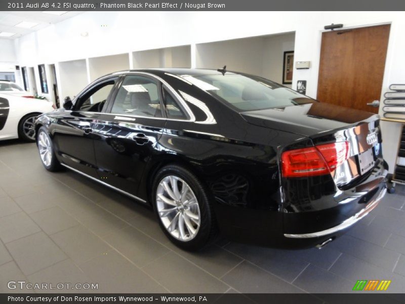 Phantom Black Pearl Effect / Nougat Brown 2011 Audi A8 4.2 FSI quattro