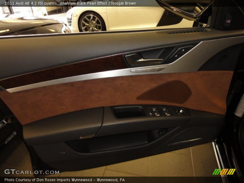 Phantom Black Pearl Effect / Nougat Brown 2011 Audi A8 4.2 FSI quattro