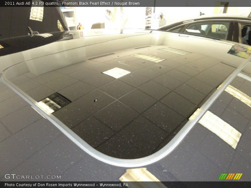 Phantom Black Pearl Effect / Nougat Brown 2011 Audi A8 4.2 FSI quattro