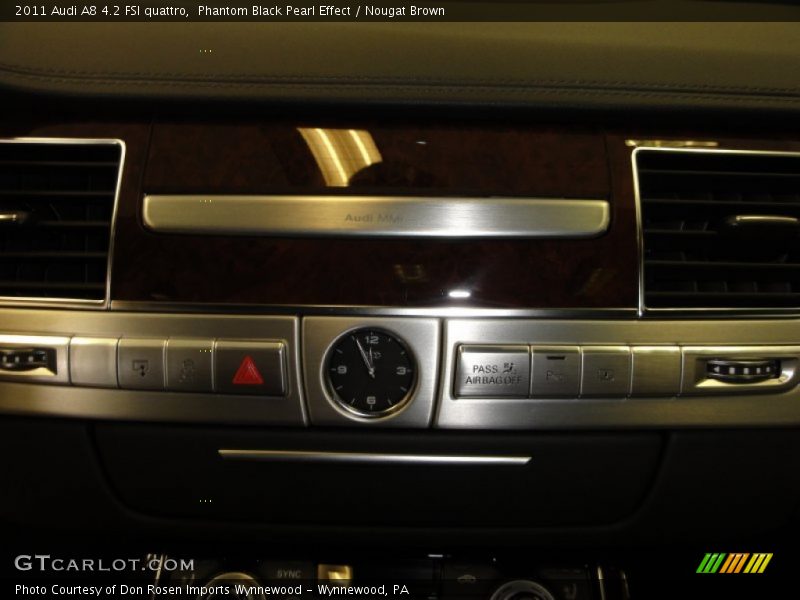 Phantom Black Pearl Effect / Nougat Brown 2011 Audi A8 4.2 FSI quattro
