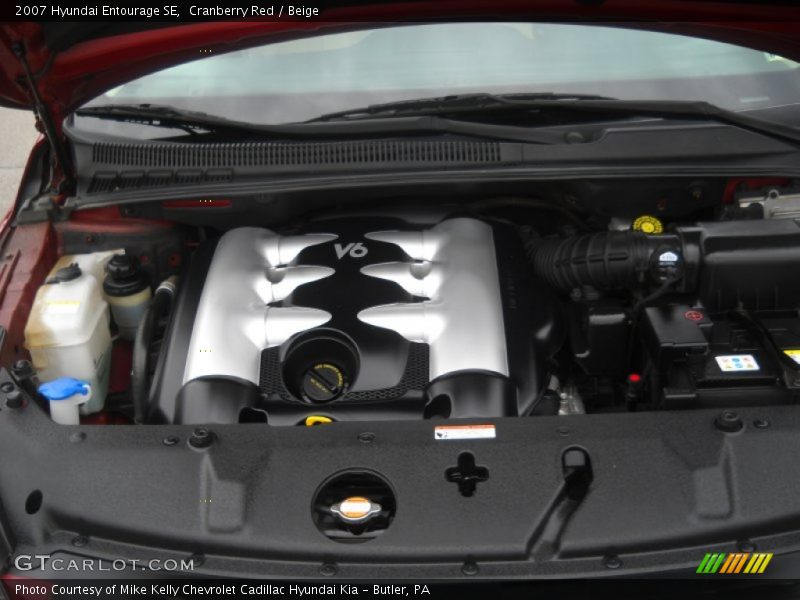 Cranberry Red / Beige 2007 Hyundai Entourage SE