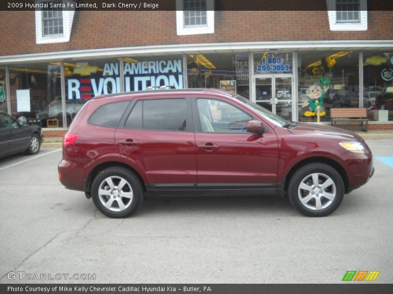 Dark Cherry / Beige 2009 Hyundai Santa Fe Limited