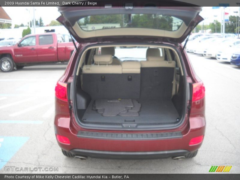 Dark Cherry / Beige 2009 Hyundai Santa Fe Limited