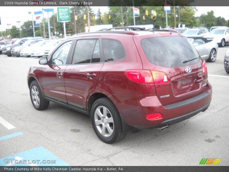 Dark Cherry / Beige 2009 Hyundai Santa Fe Limited