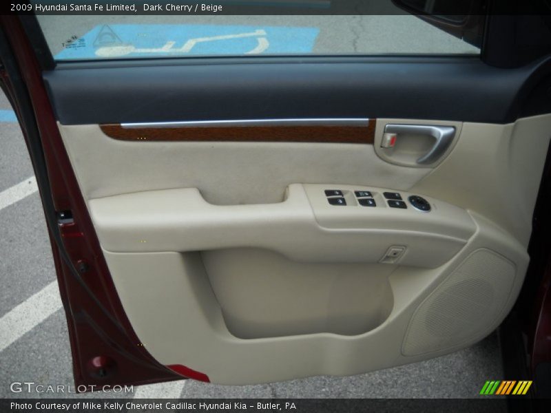 Dark Cherry / Beige 2009 Hyundai Santa Fe Limited