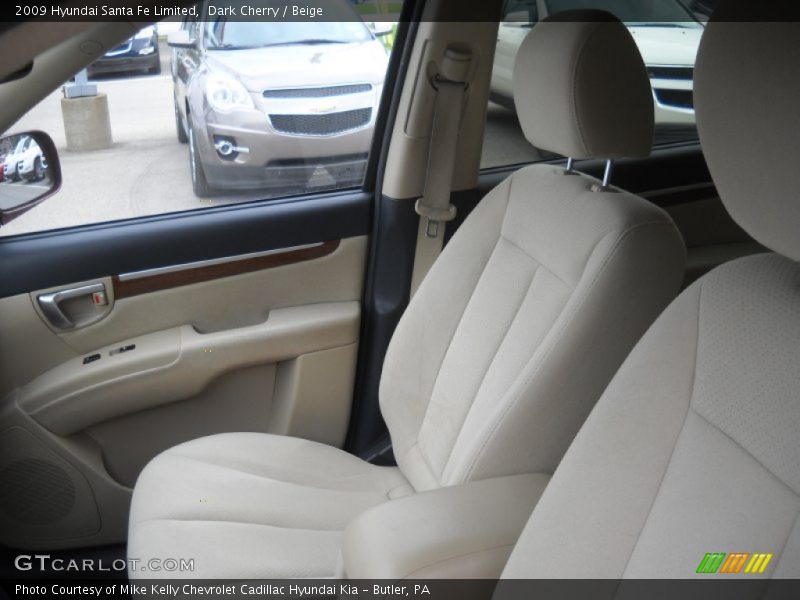 Dark Cherry / Beige 2009 Hyundai Santa Fe Limited